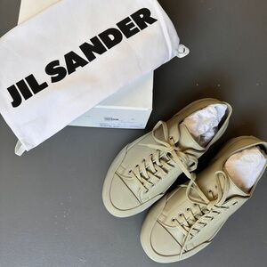 Jil Sander Canvas Low Top Sneakers